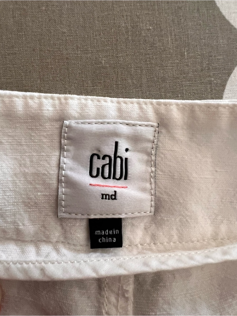 Cabi Cropped White Wide-Leg Drawstring Pants - Picture 3 of 5